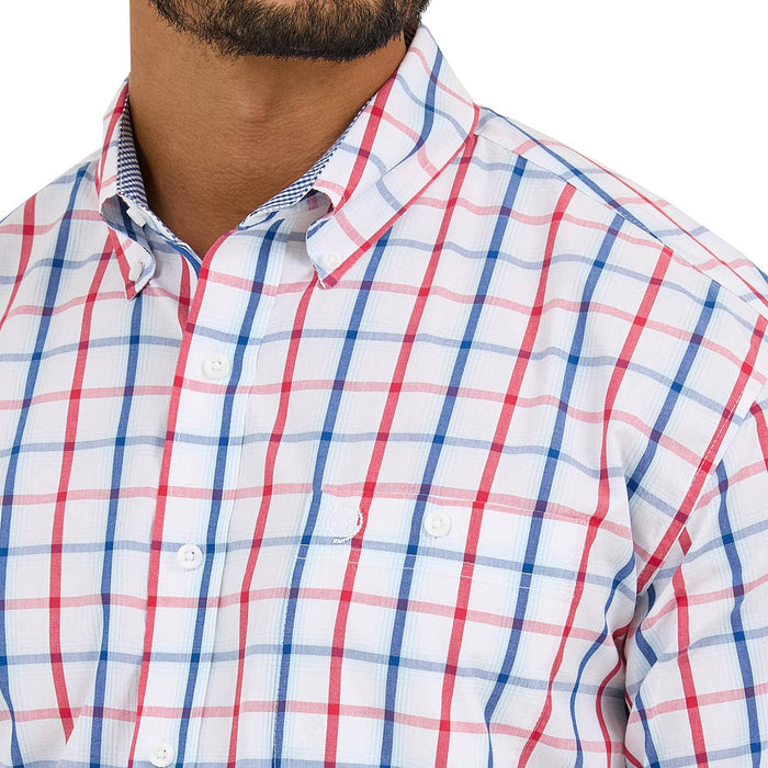 Wrangler Mens George Strait Blue/Red Shirt