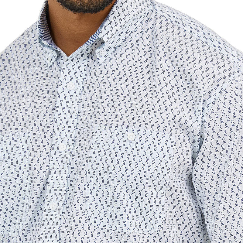 Wrangler Mens George Strait Blue Shirt
