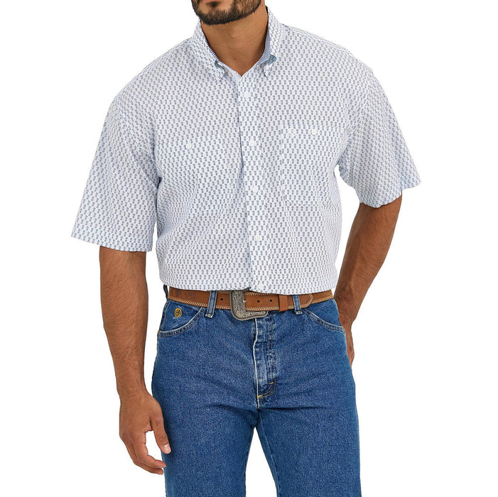 Wrangler Mens George Strait Blue Shirt