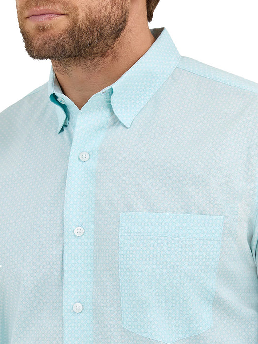 Wrangler Men's Cody Johnson Aqua Shirt