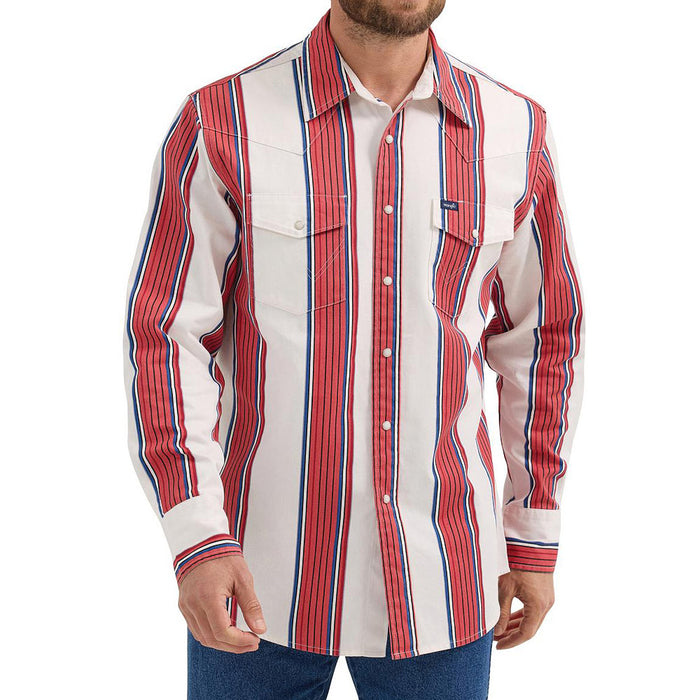 Wrangler Mens Brushpopper Stripe Shirt