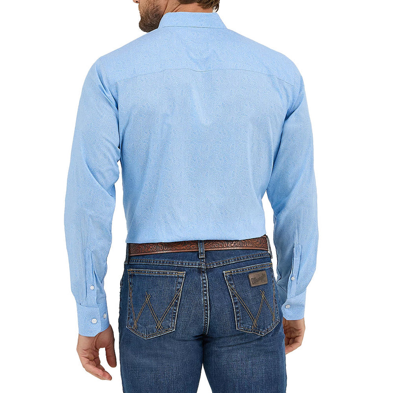 Wrangler Cody Johnson Blue Paisley Shirt