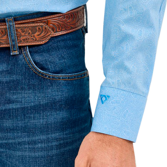 Wrangler Cody Johnson Blue Paisley Shirt