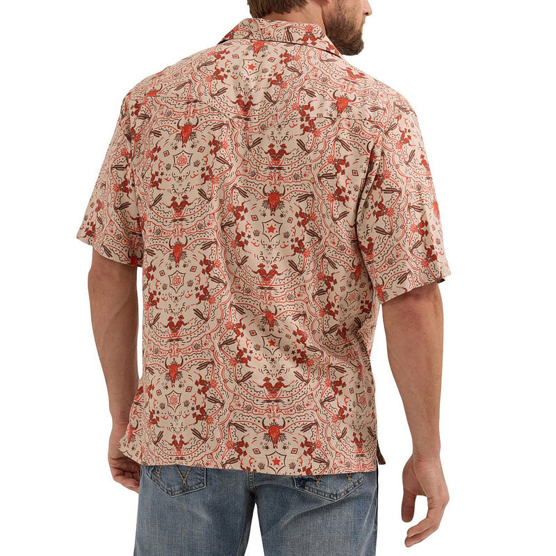 Wrangler Mens Orange Coconut Cowboy Shirt