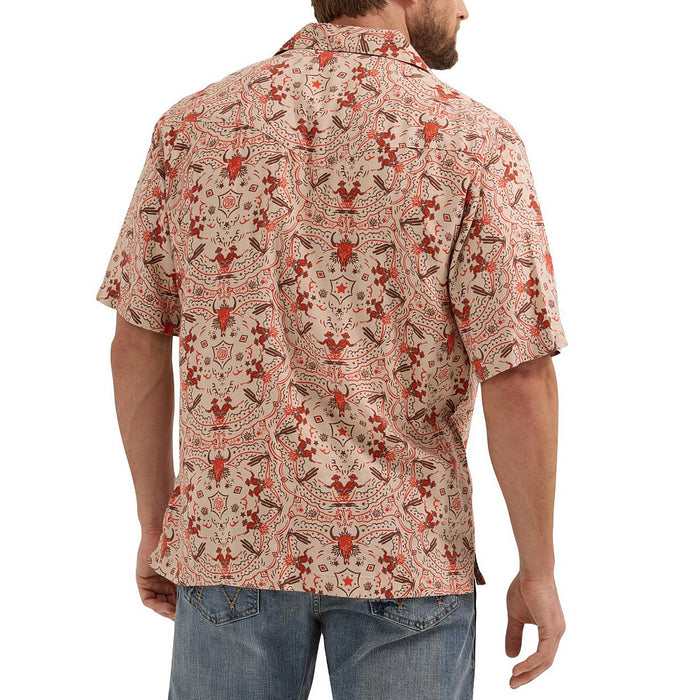Wrangler Mens Orange Coconut Cowboy Shirt