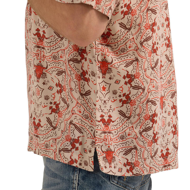Wrangler Mens Orange Coconut Cowboy Shirt