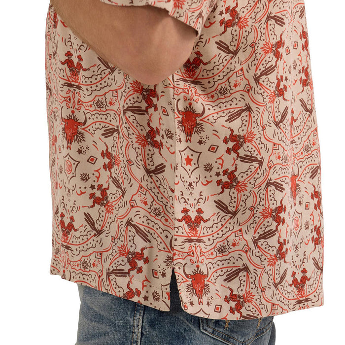 Wrangler Mens Orange Coconut Cowboy Shirt