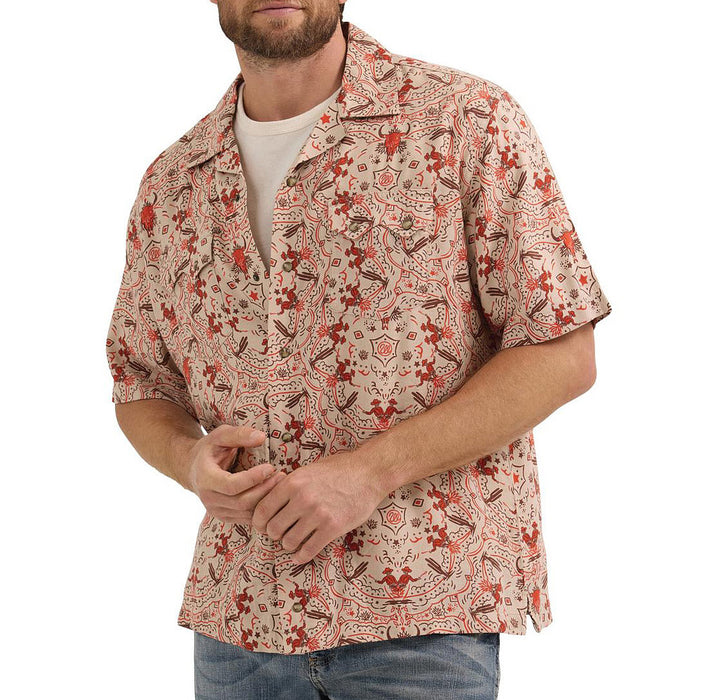 Wrangler Mens Orange Coconut Cowboy Shirt
