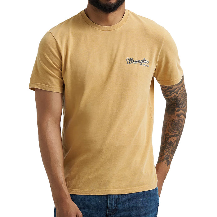 Wrangler Men's Pale Gold Spirit Of the West Tee Shirt