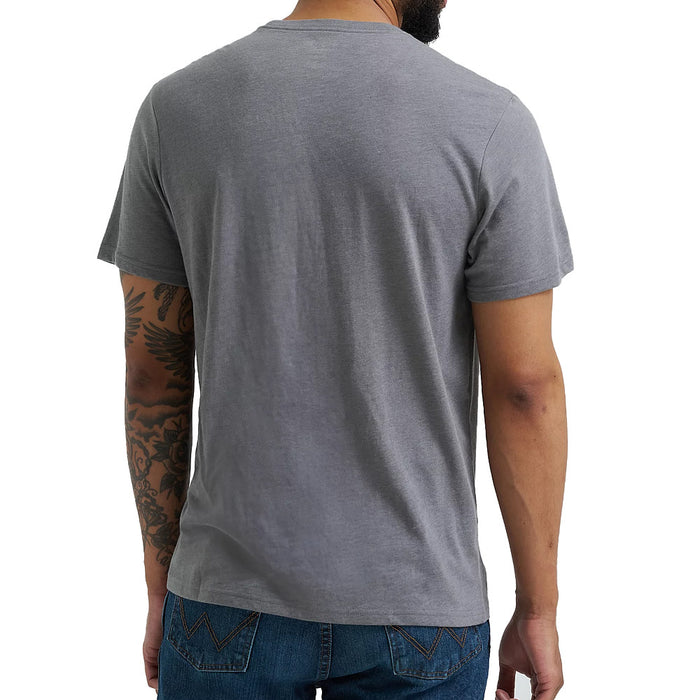 Wrangler Men's Long Live Cowboys Graphite Tee Shirt