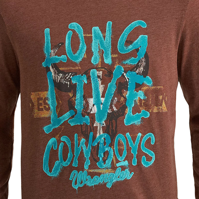 Wrangler Men's Long Sleeve Front Graphic T-Shirt