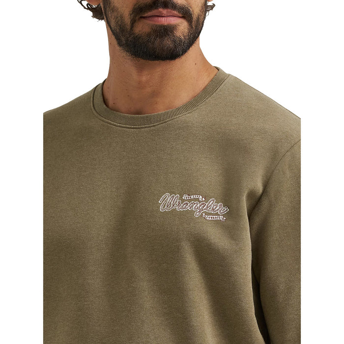 Wrangler Men's Burnt Olive Yee Haw Pullover