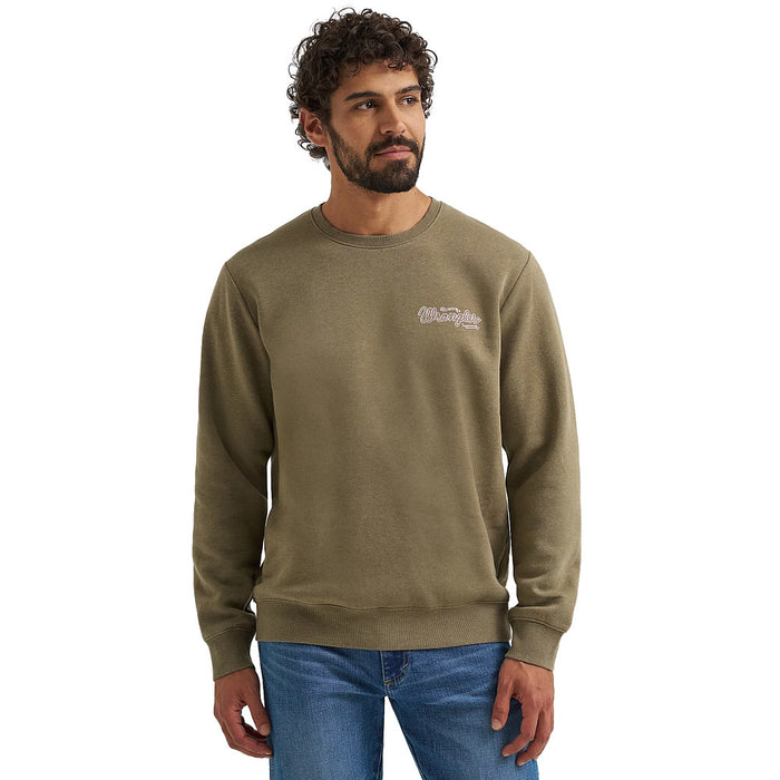 Wrangler Men's Burnt Olive Yee Haw Pullover