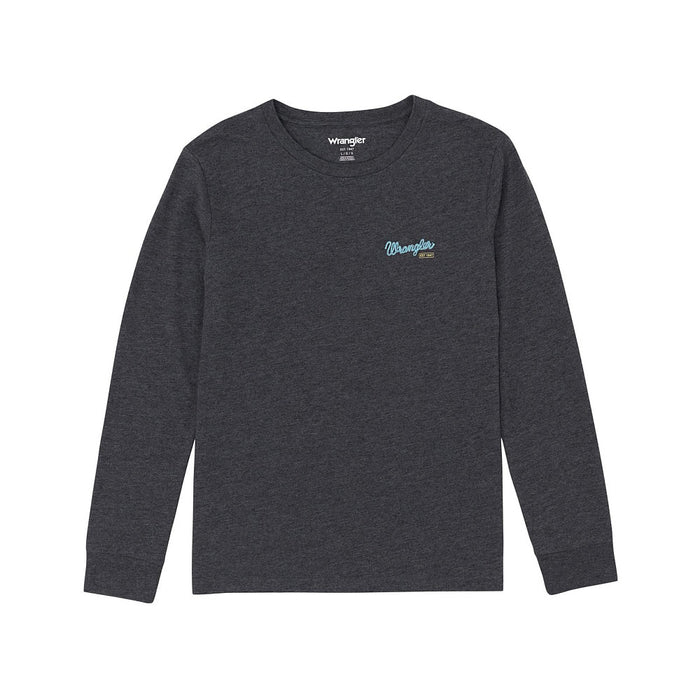 Wrangler Boy's Caviar Long Live Cowboys Long Sleeve Tee Shirt
