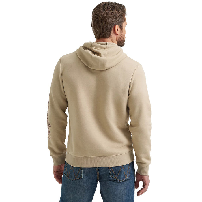 Wrangler Men's Trench Coat Sleeve Logo Hoodie
