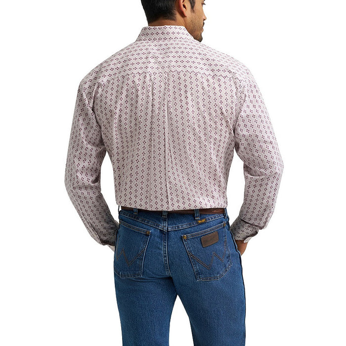 Wrangler Men's Sangria Print Classic Shirt