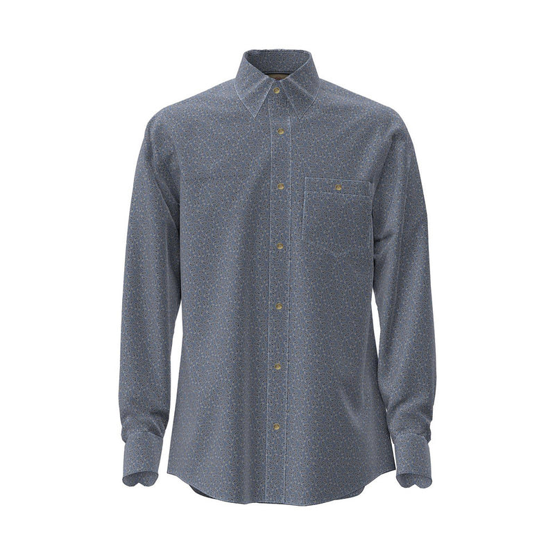 Wrangler Men's Navy Paisley Classic Shirt