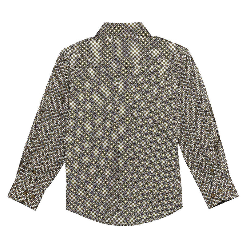 Wrangler Boy's Brown Long Sleeve Shirt