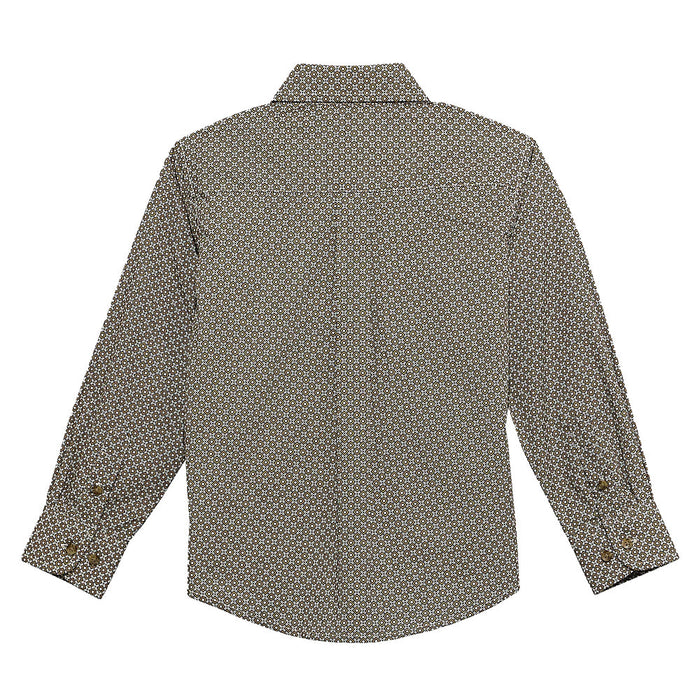 Wrangler Boy's Brown Long Sleeve Shirt