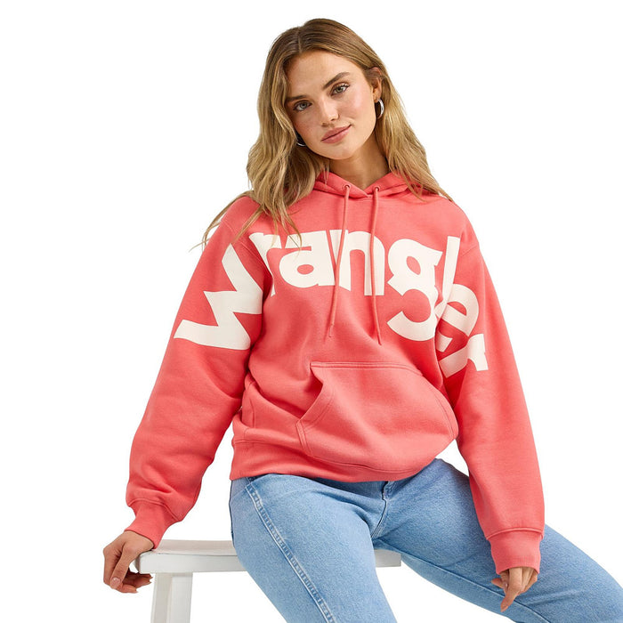 Wrangler Women's Coral Logo Hoodie