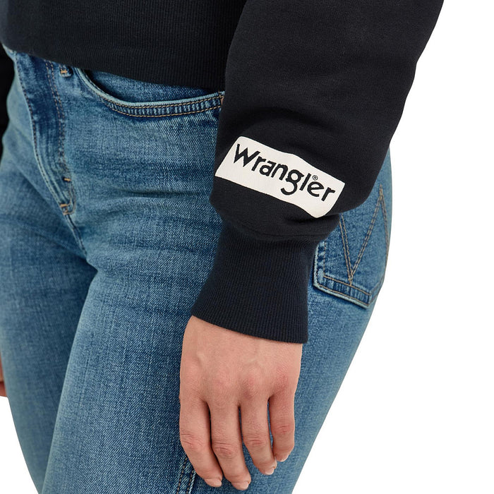 Wrangler Women's Long Live Cowboys Black Sweatshirt
