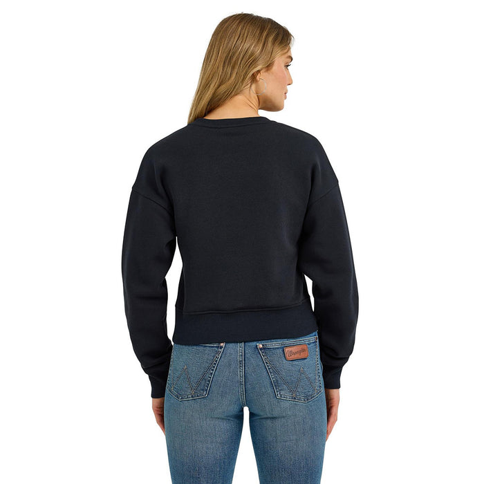 Wrangler Women's Long Live Cowboys Black Sweatshirt
