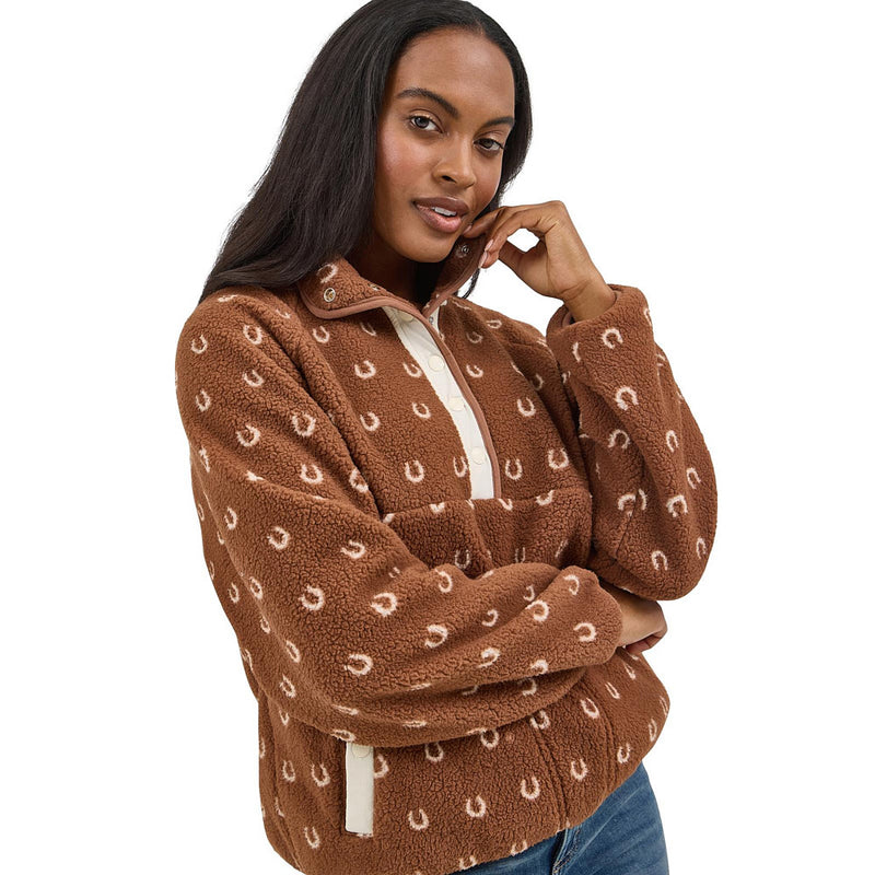 Wrangler Women's Horseshoe Sherpa Pullover
