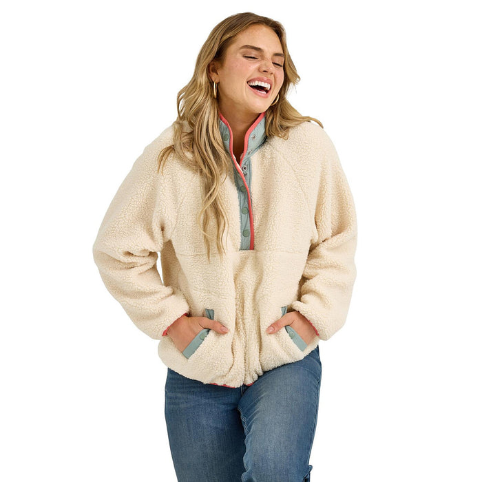 Wrangler Women's White Sherpa Pullover