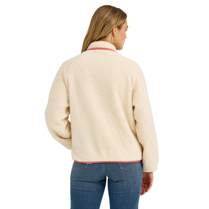 Wrangler Women's White Sherpa Pullover