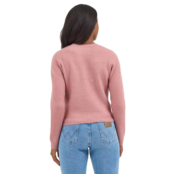 Wrangler Women's Horseshoe Pink Sweater