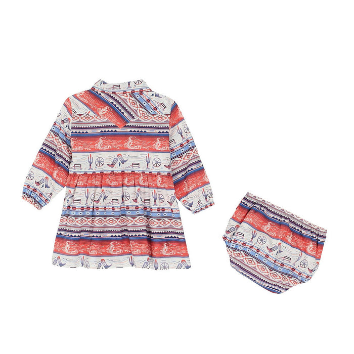 Wrangler Infant Girl's Pink Snap Dress