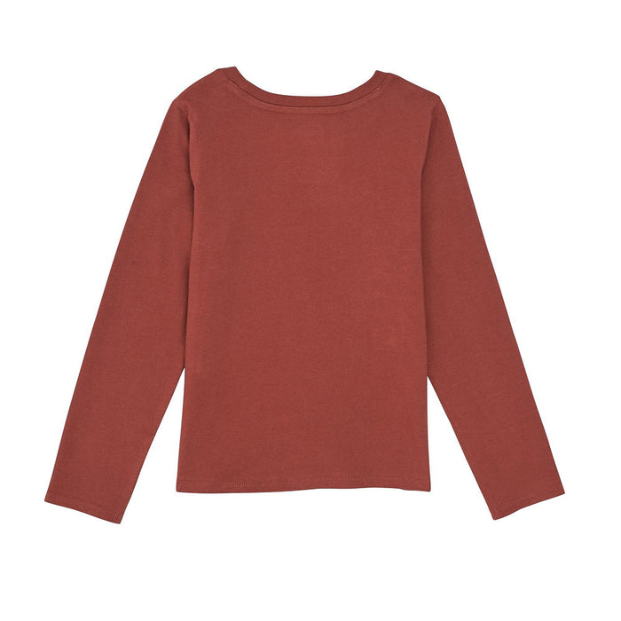 Wrangler Girl's Burgundy Long Sleeve Long Live Cowgirls Tee Shirt