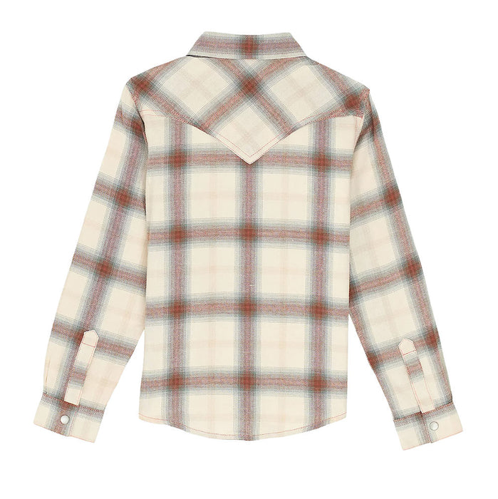 Wrangler Girl's Western Snap Plaid Shirt