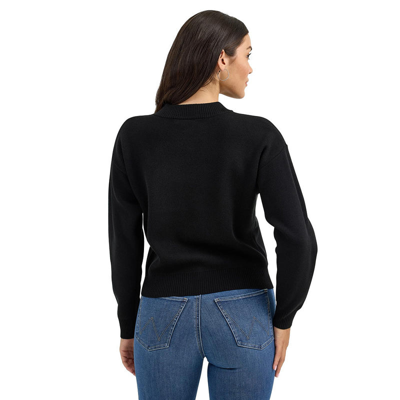 Wrangler Women's Black Sweater Crewneck