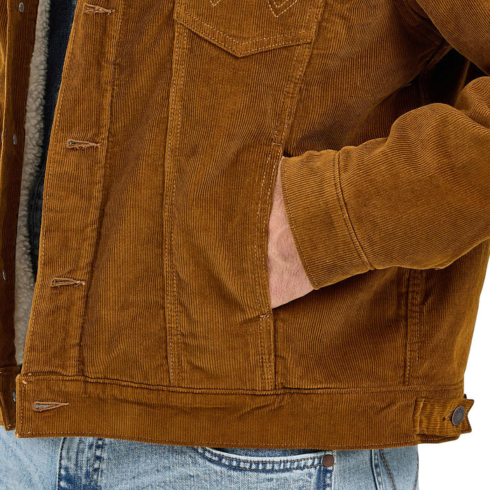 Wrangler Men's Monks Robe Sherpa Corduroy Jacket