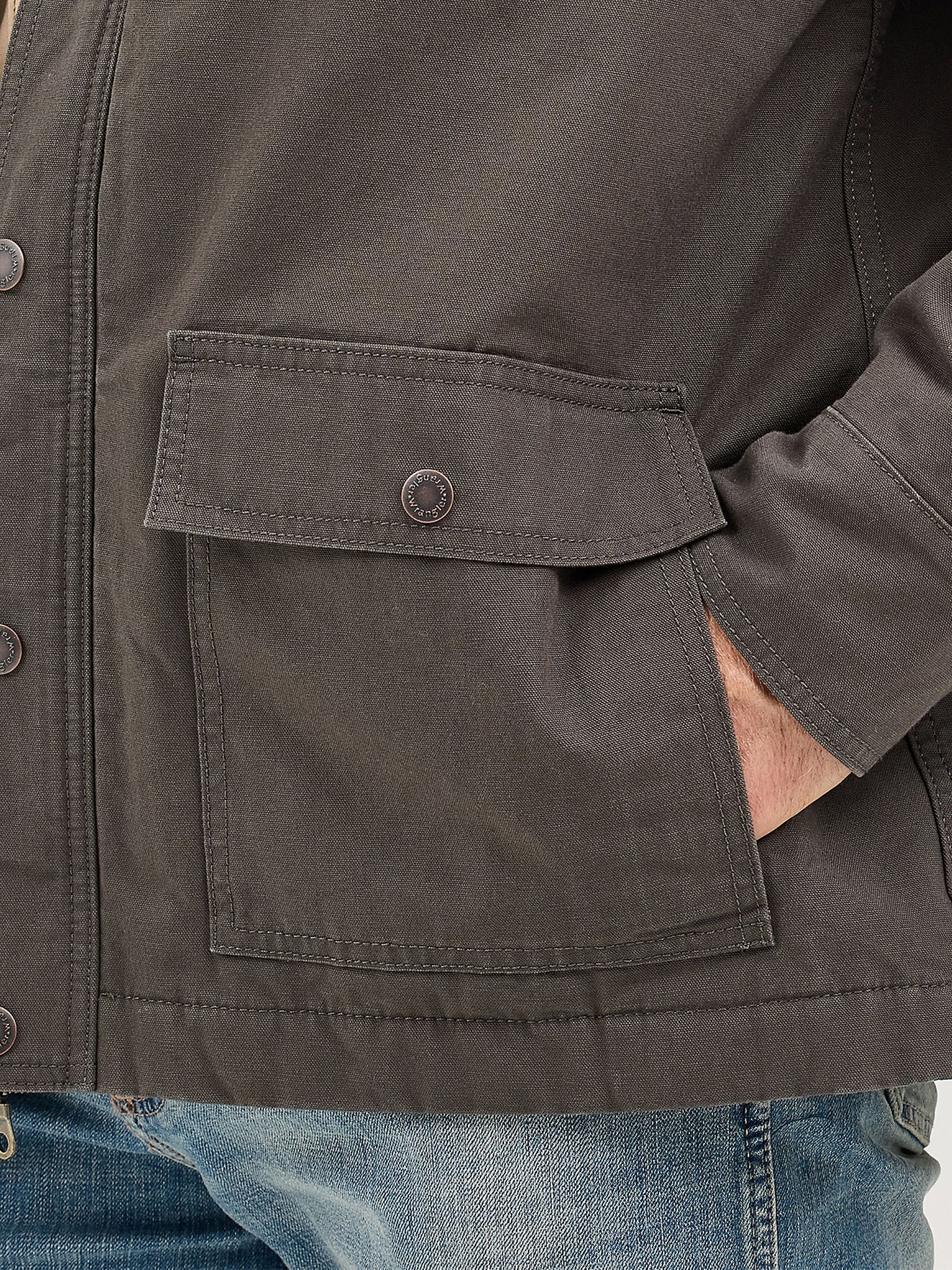 Wrangler Men's Western Lined Zip Barn Coat