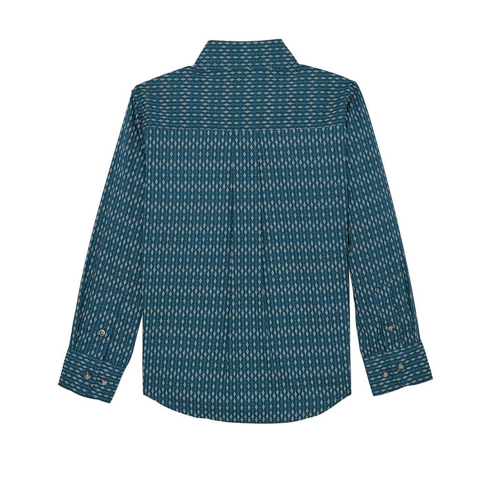 Wrangler Boys Blue Classic Long Sleeve Shirt
