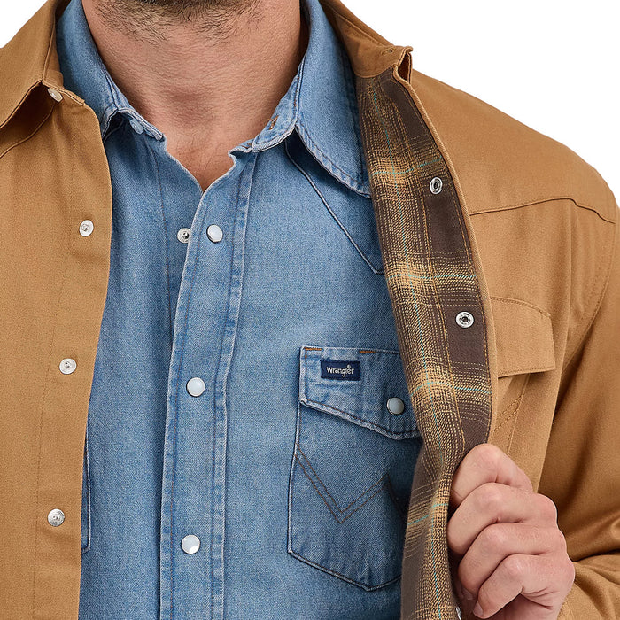 Wrangler Men's Rawhide Flannel Lined Workshirt