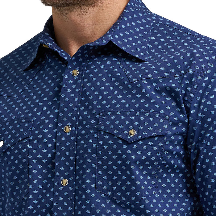 Wrangler Men's Blue 20X Competition Shirt