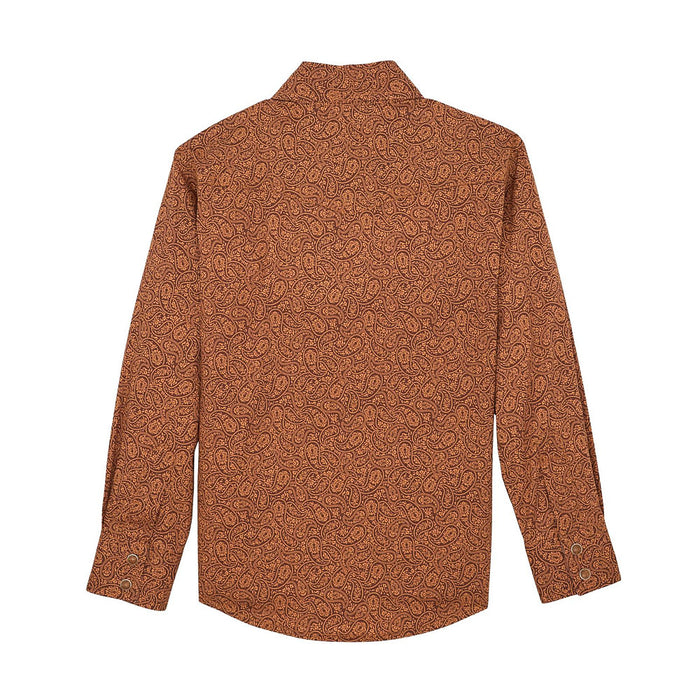 Wrangler Boy's Rustic Brown 20X Advanced Comfort Shirt