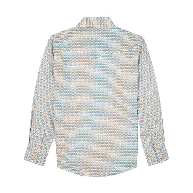 Wrangler Boy's 20X Advanced Comfort Teal Shirt