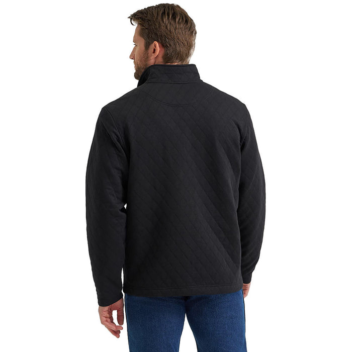 Wrangler Men's George Strait Black 1/4 Zip Pullover