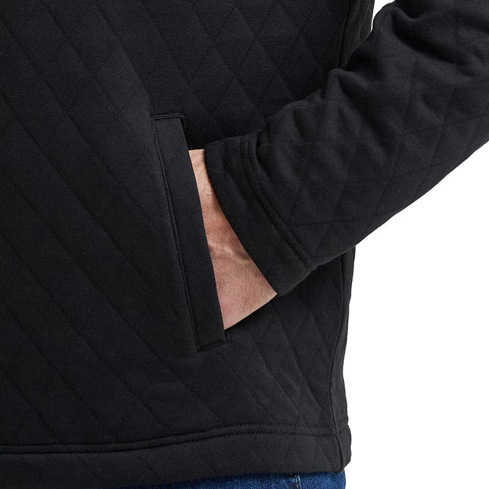 Wrangler Men's George Strait Black 1/4 Zip Pullover