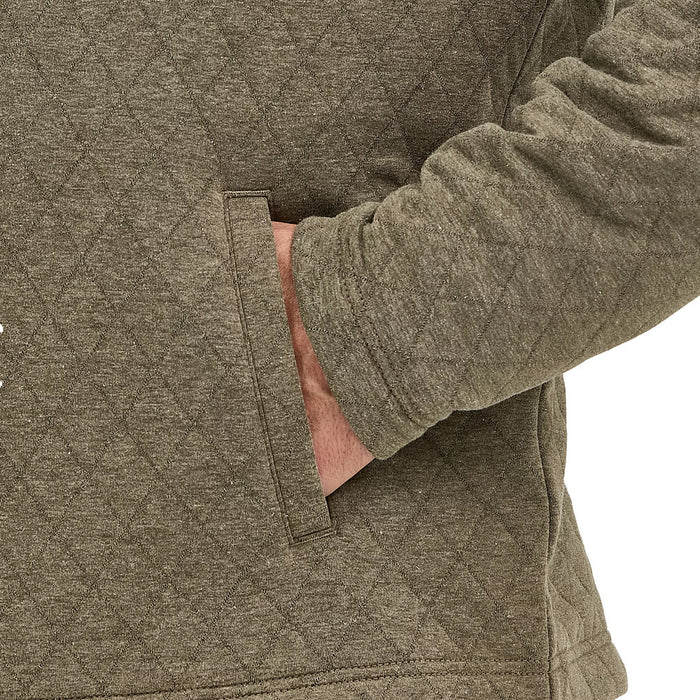 Wrangler Men's George Strait Olive 1/4 Zip Pullover