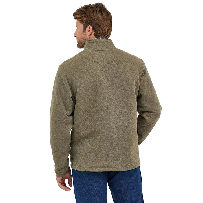 Wrangler Men's George Strait Olive 1/4 Zip Pullover