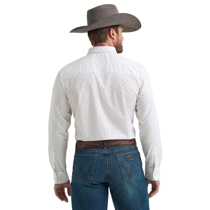 Wrangler Men's Cody Johnson White Logo Shirt