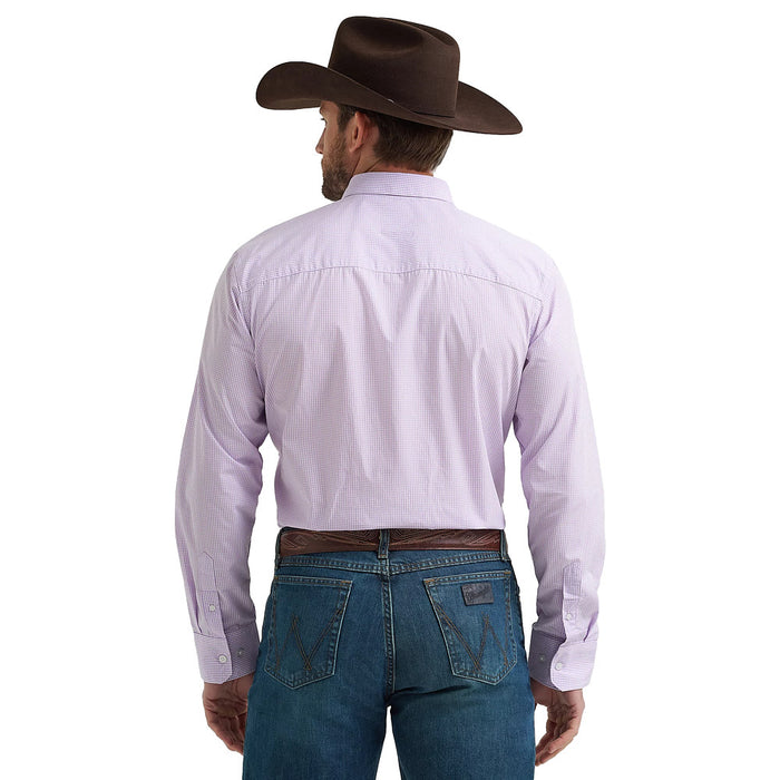 Wrangler Men's Lilac Cody Johnson Button Shirt