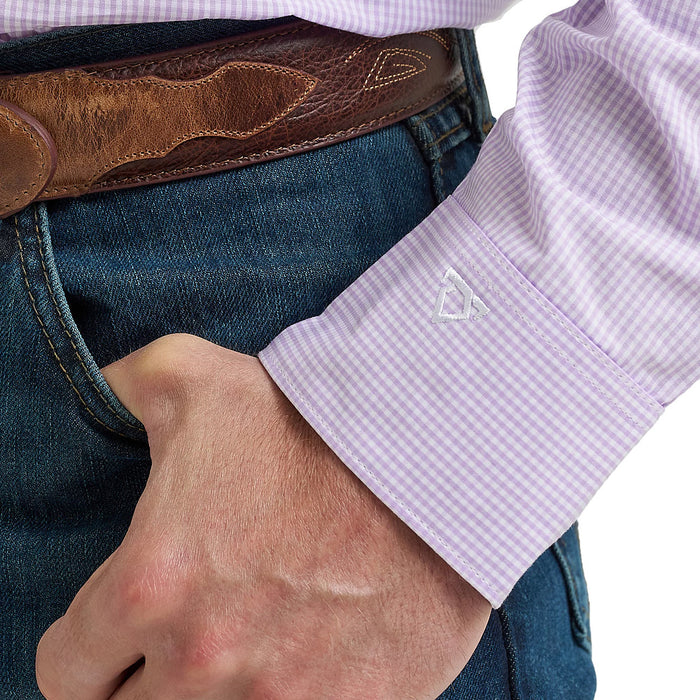 Wrangler Men's Lilac Cody Johnson Button Shirt