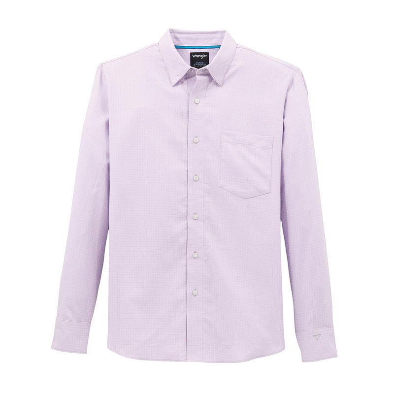 Wrangler Men's Lilac Print Cody Johnson Button Shirt