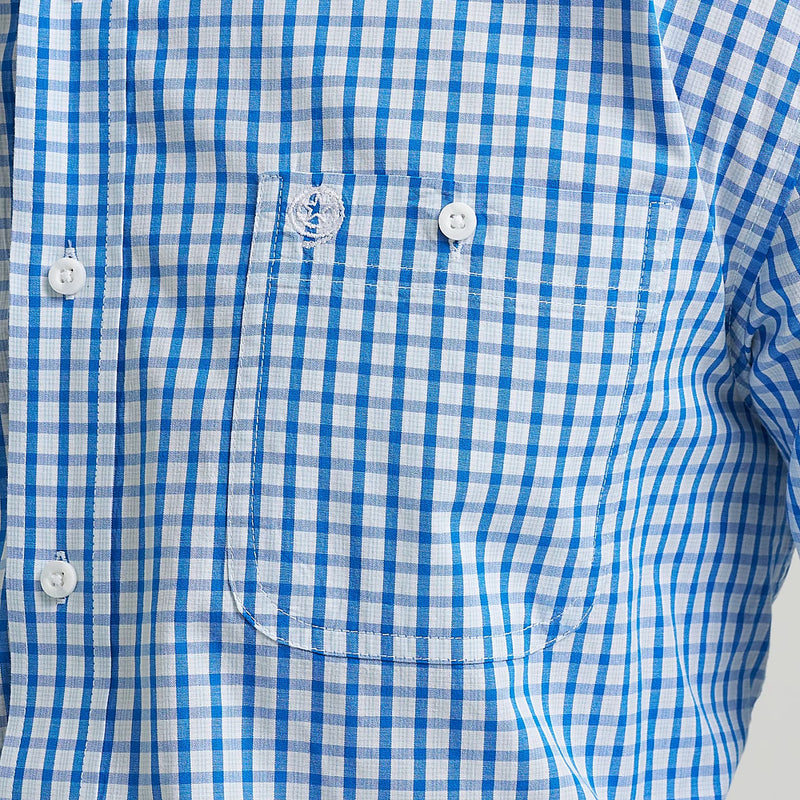 Wrangler Men's George Strait Blue Check Shirt